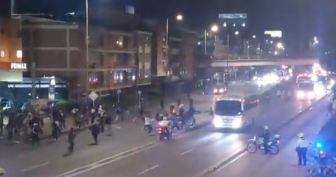 Hinchas en El Campín