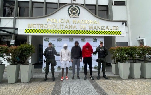 Tres jugadores del Once Caldasfueron capturados en flagrancia por el delito de extorsión