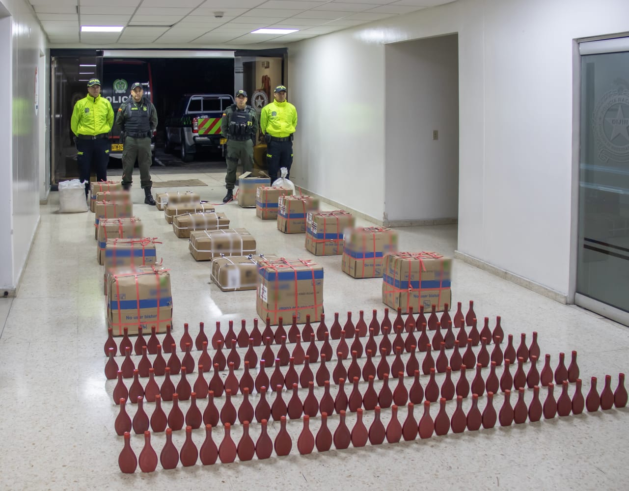 Explosivos encontrados en l zona de Fontibón en Bogotá