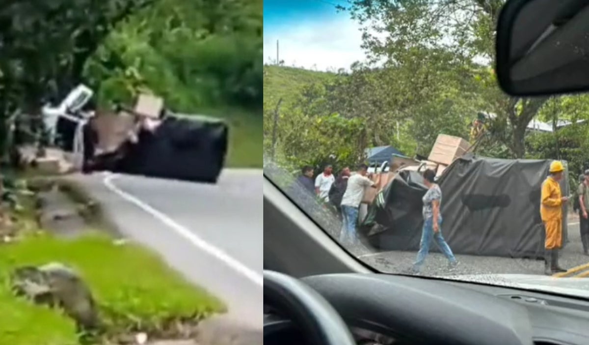 Accidente de transito en vía Medellín - Bogotá
