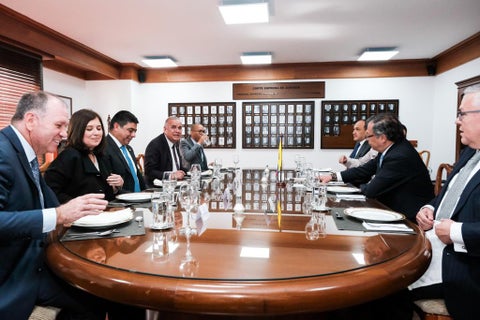Reunión del presidente Gustavo Petro y las Altas Cortes