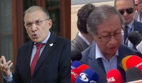 Roy Barreras y Gustavo Petro