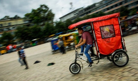 Bicitaxis en bogotá