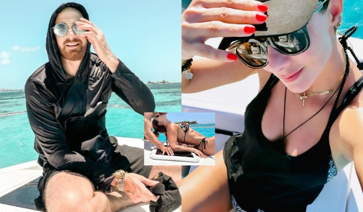 Carolina Cruz y su novio