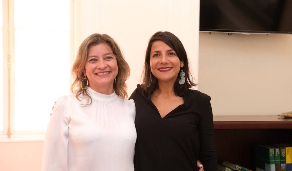 Clara Guatame con Irene Vélez