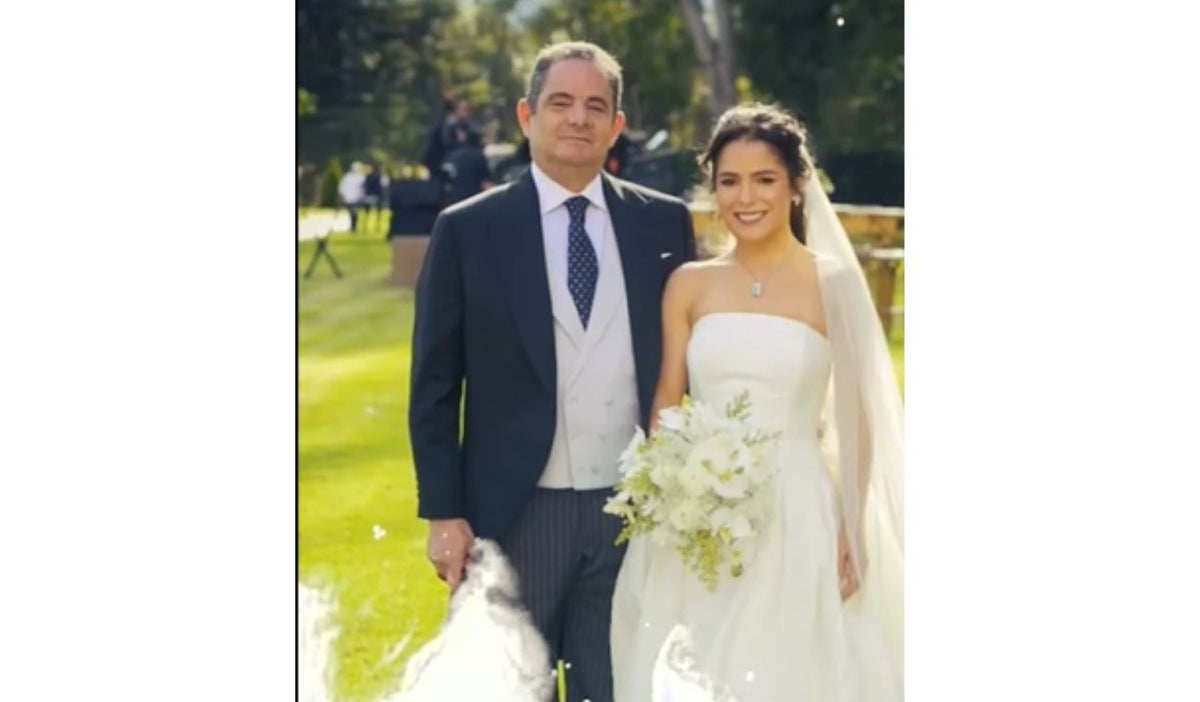German Vargas Lleras y su hija Clemencia: día del matrimonio de Clemencia