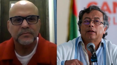 Gustavo Petro y Salvatore Mancuso
