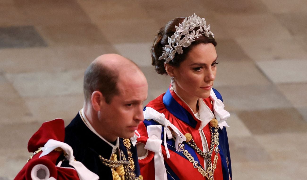 El príncipe William y la princesa de Gales