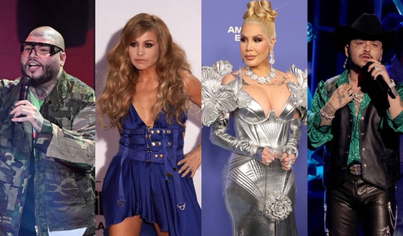 Farruko, Paulina Rubio, Ivy Queen y Christian Nodal