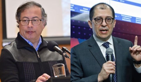 Francisco Barbosa y Gustavo Petro
