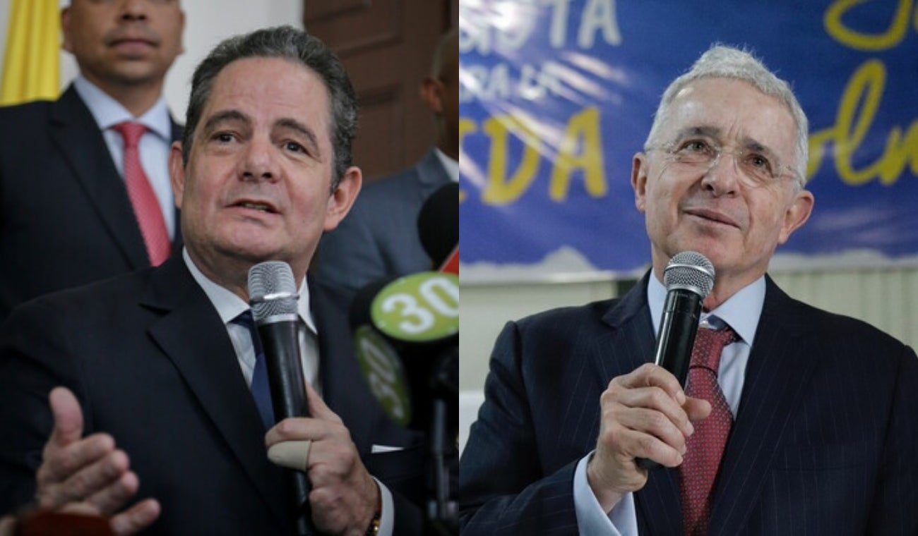 Germán Vargas Lleras y Álvaro Uribe