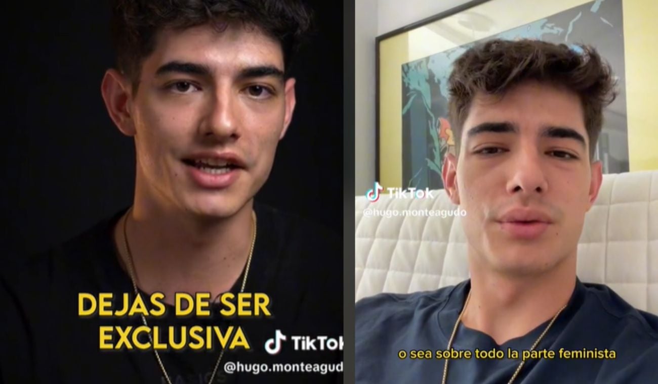 Hugo Monteagudo joven tiktoker criticado por comentario machista