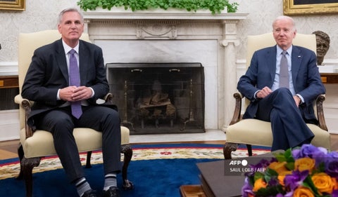 Joe Biden y Kevin McCarthy
