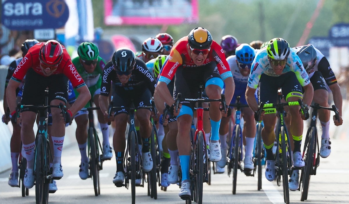 Jonathan Milan en el Giro de Italia