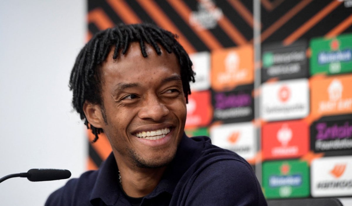 Juan Guillermo Cuadrado, en rueda de prensa previa al Sevilla vs Juventus