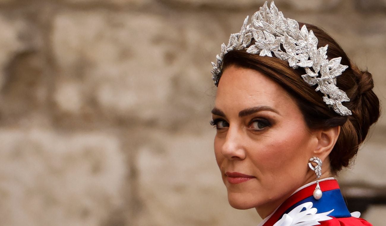 Kate Middleton, princesa de Gales, durante la coronación