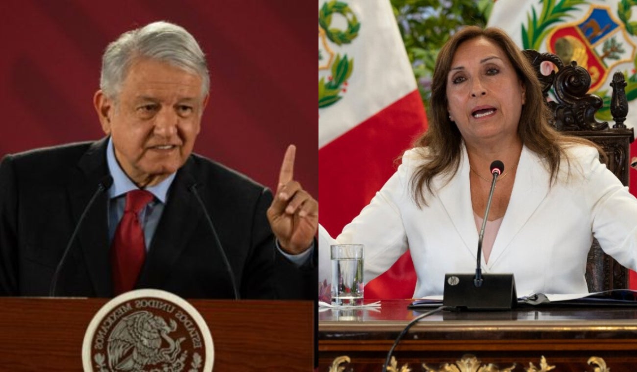 López Obrador y Dina Boluarte