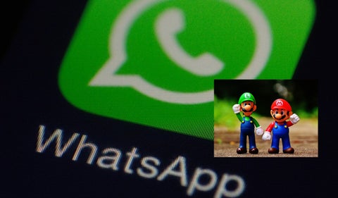 Modo Mario Bros en WhatsApp