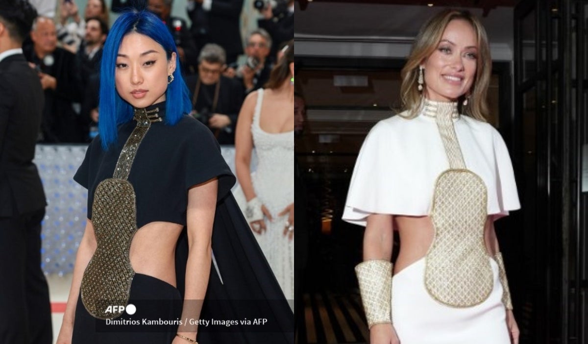 La actriz Olivia Wilde y la editora de Vogue China, Margaret Zhang