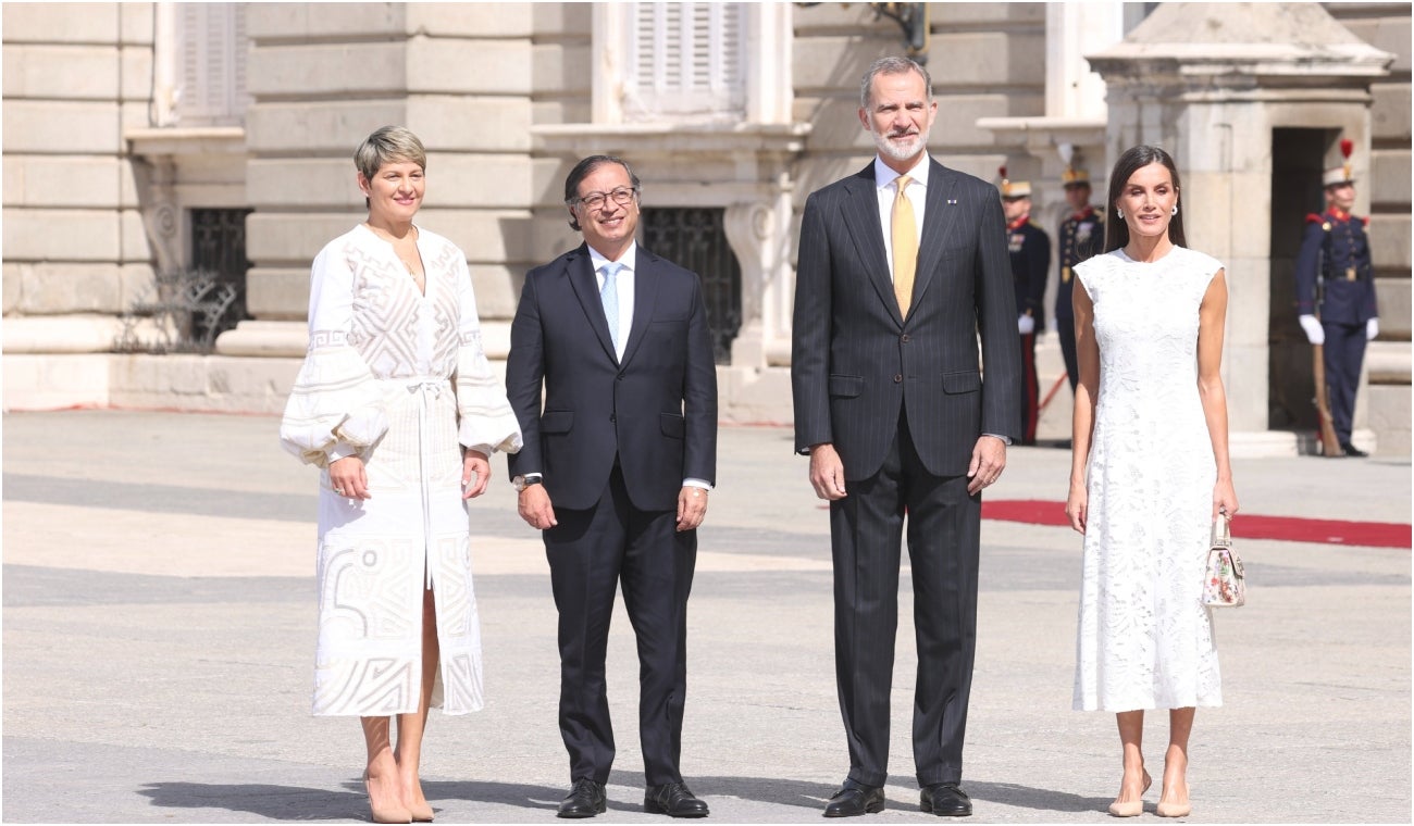 Petro en España con los reyes