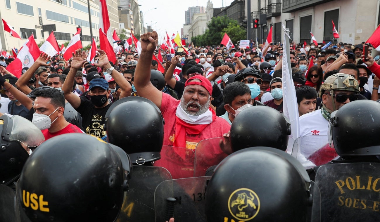Protestas en Perú