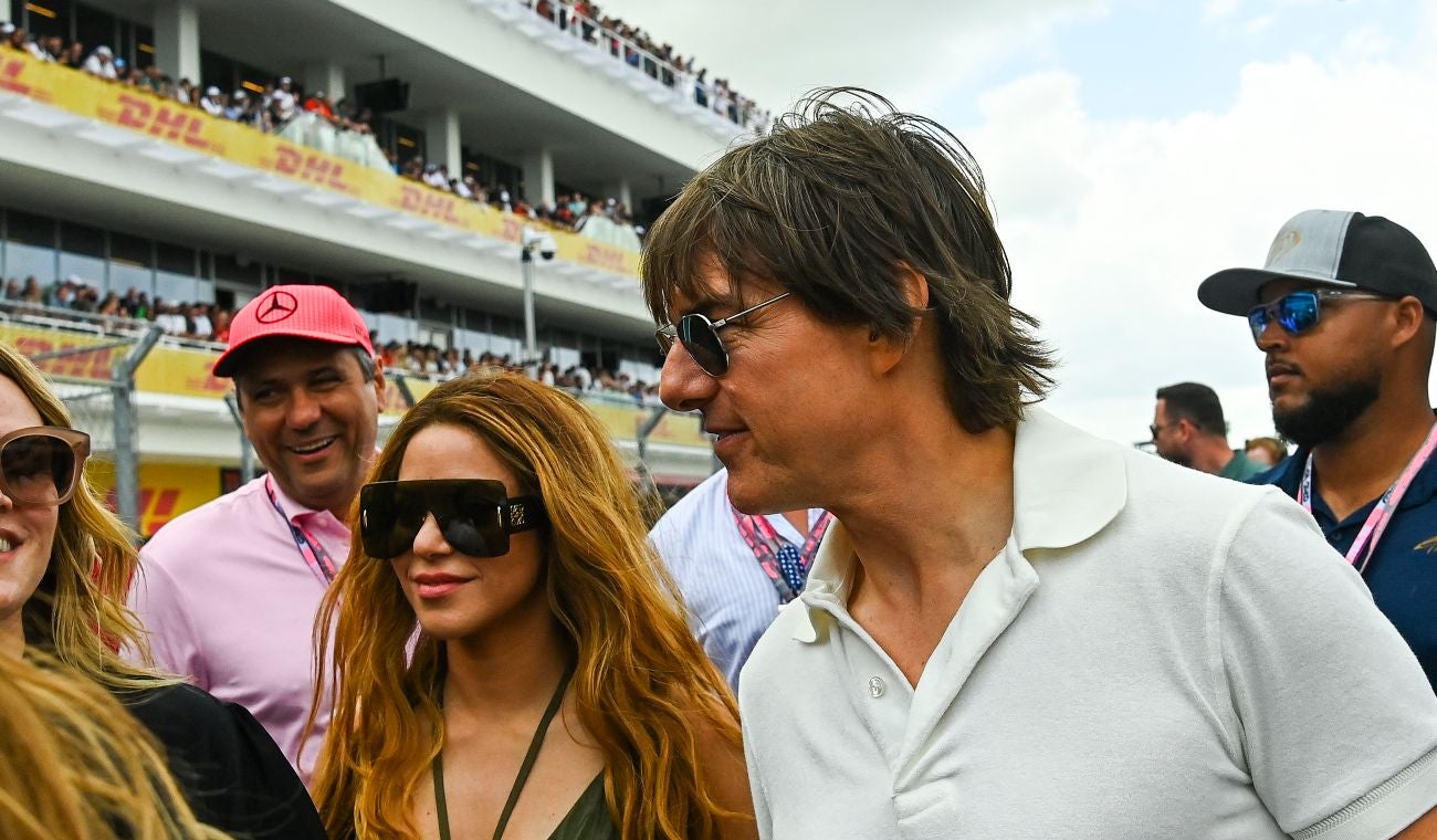 Shakira con Tom Cruise en Miami.