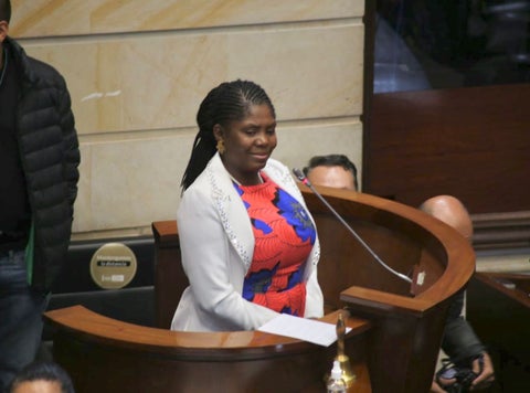 Francia Márquez en el Congreso de la República.