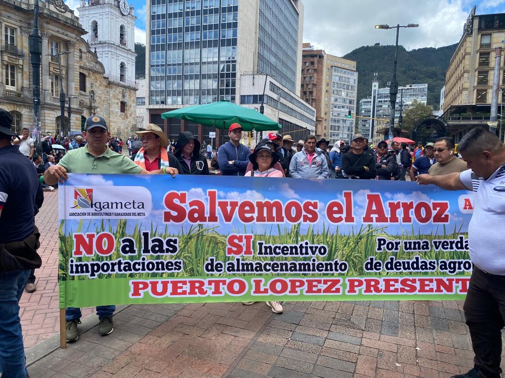 Protesta arroceros