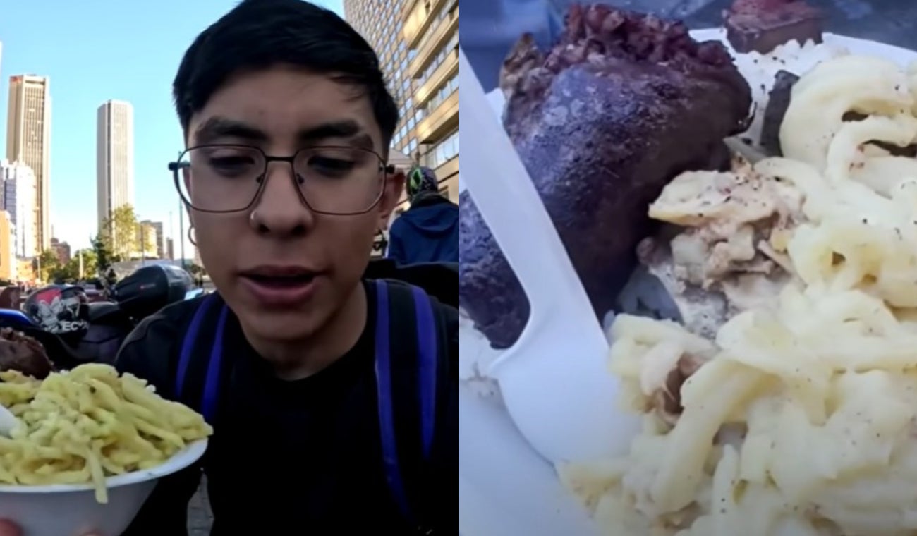 Youtuber probó y reaccionó al almuerzo del 'bronx'; lo venden por $1.500
