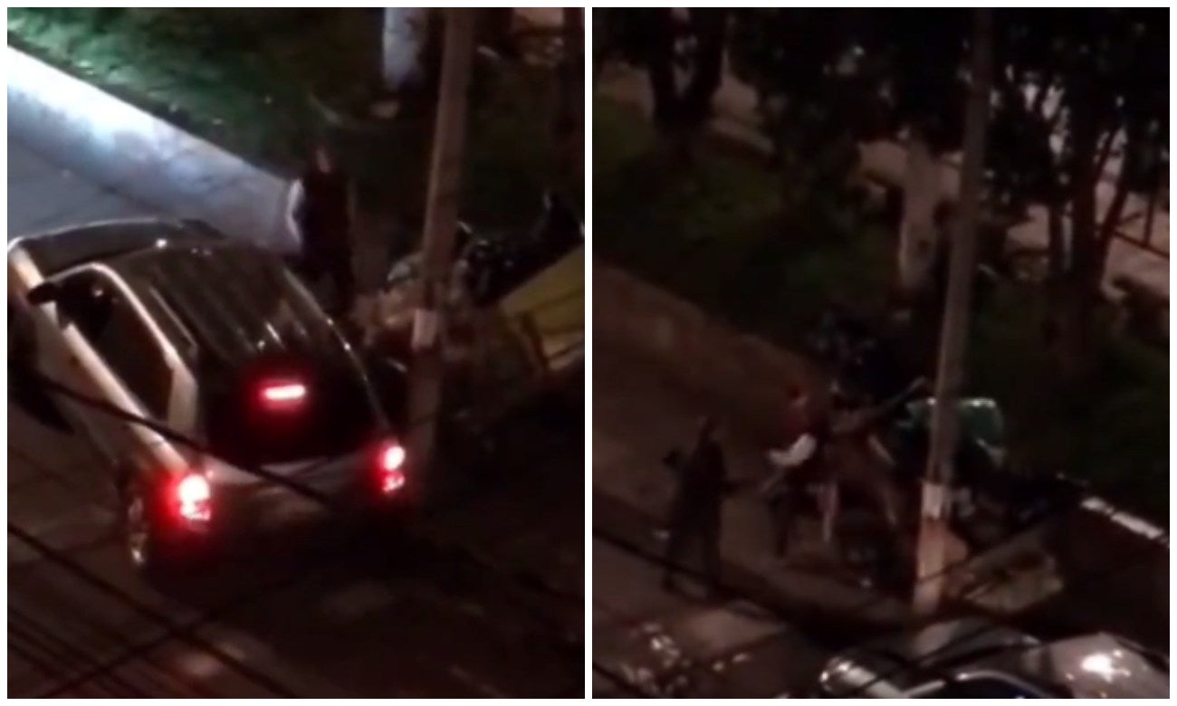 Conductora, al parecer ebria, golpea y le daña la carreta a reciclador