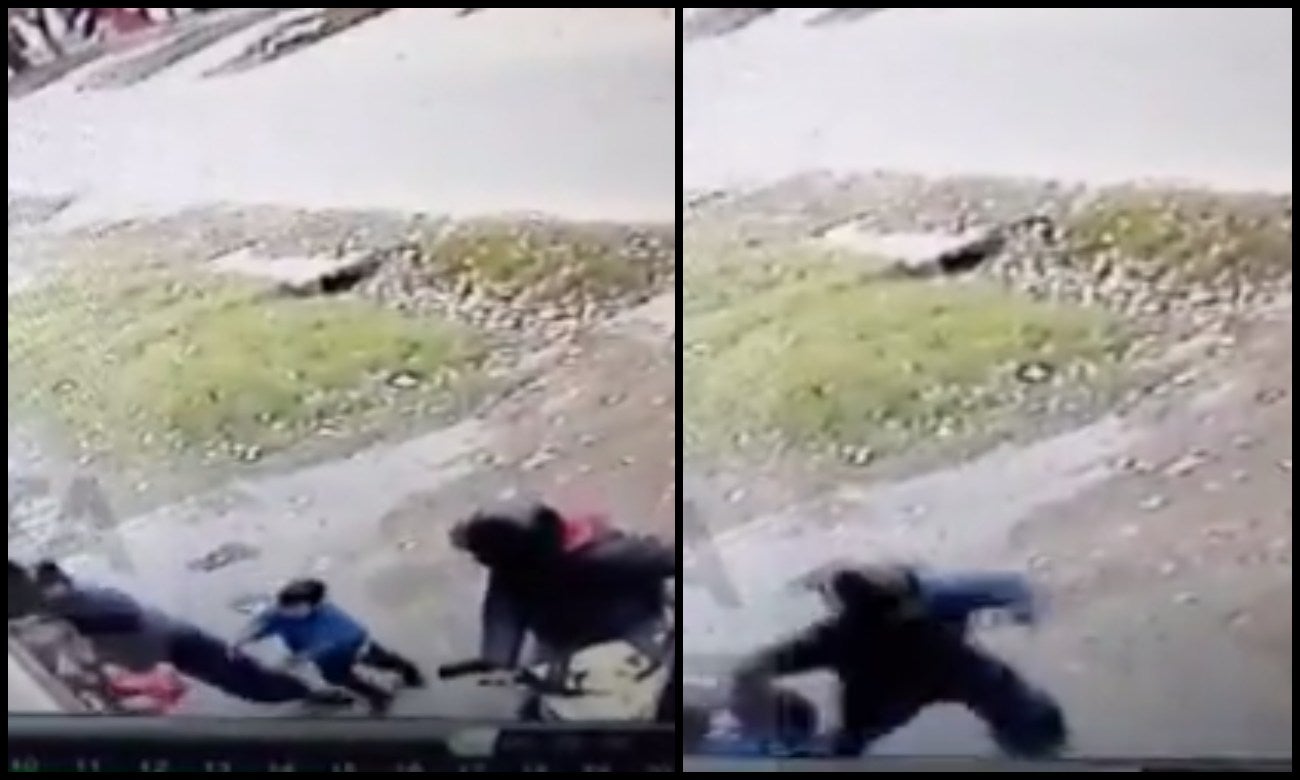 [Video] Pequeño de 4 años defendió a su mamá de un robo