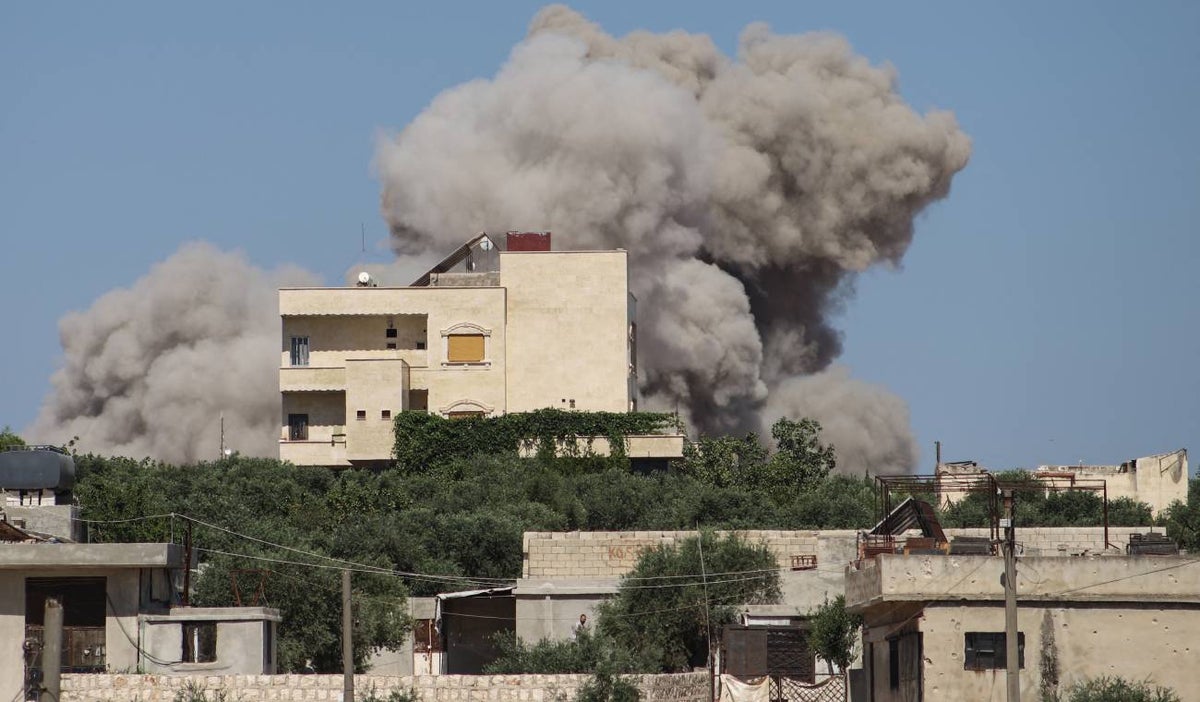 Bombardeo en Idlib