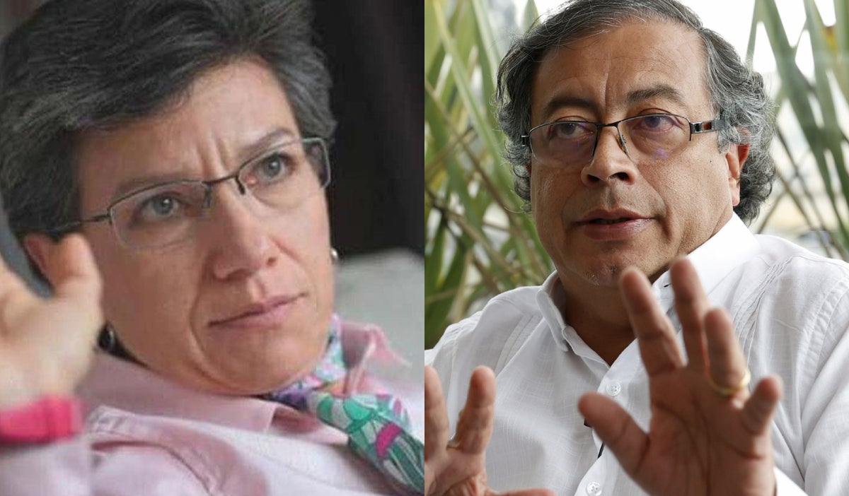 Claudia López y Gustavo Petro