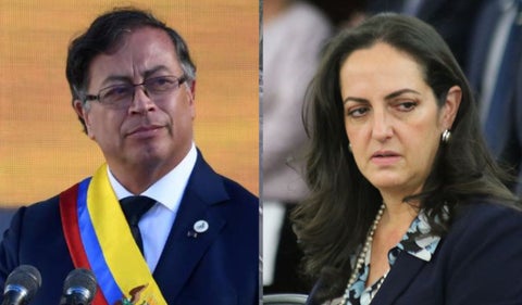 Petro y María Fernanda Cabal