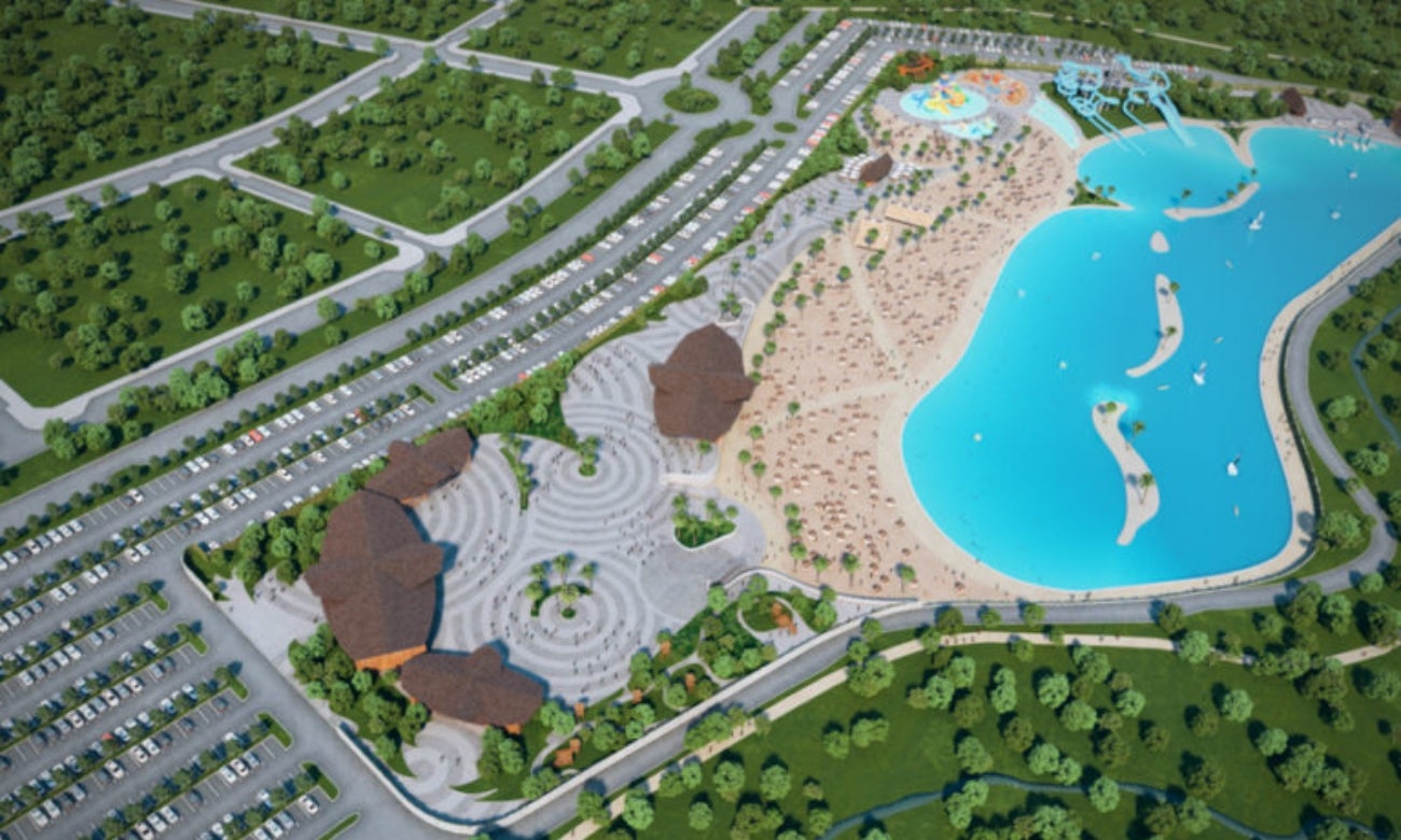 Ciudad sin mar construye la playa artificial más grande