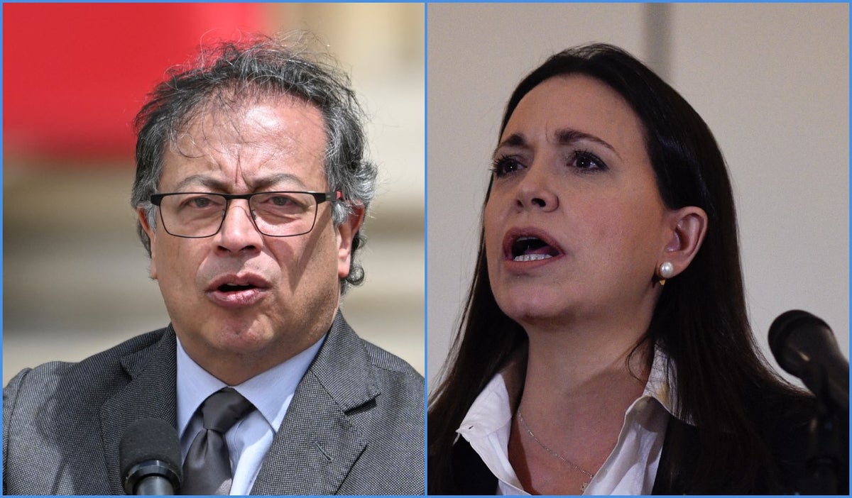 Gustavo Petro y María Corina Machado