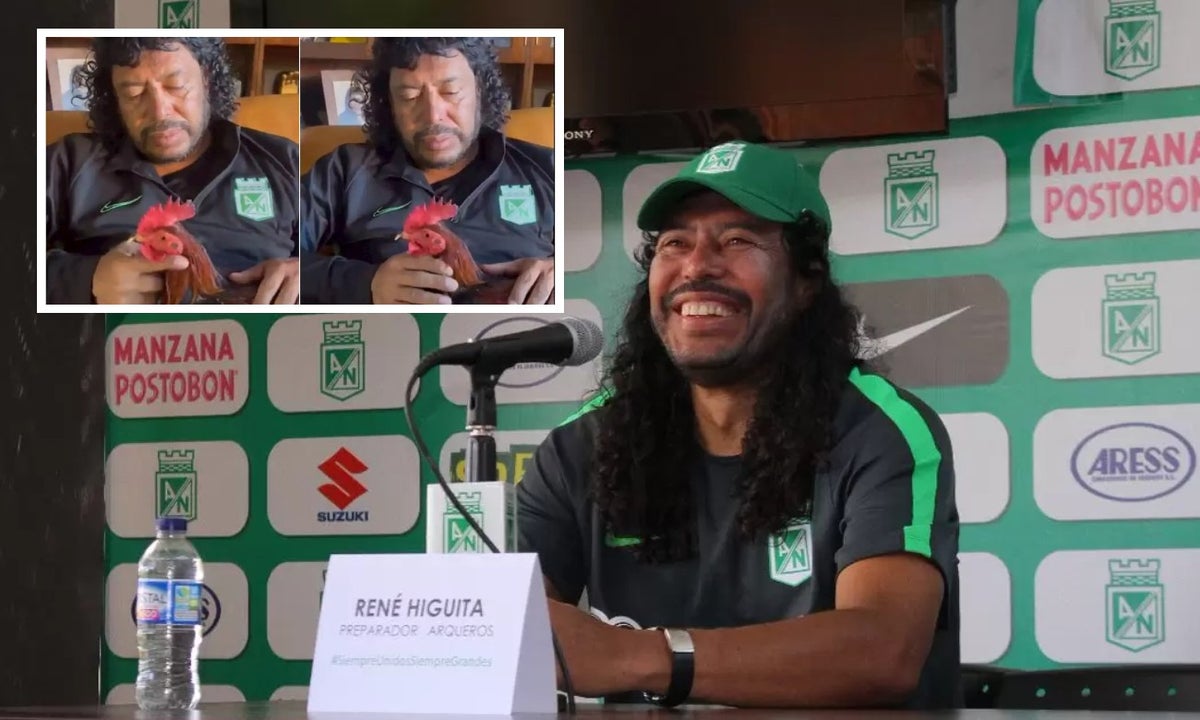 Nacional vs Millonarios: Rene Higuita calienta la final con video acariciando una gallina