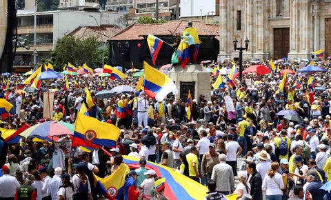 Marchas contra Petro en Bogotá