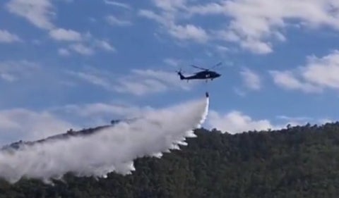Incendio forestal en Valle