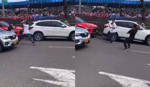 Jóvenes se pelearon a machete