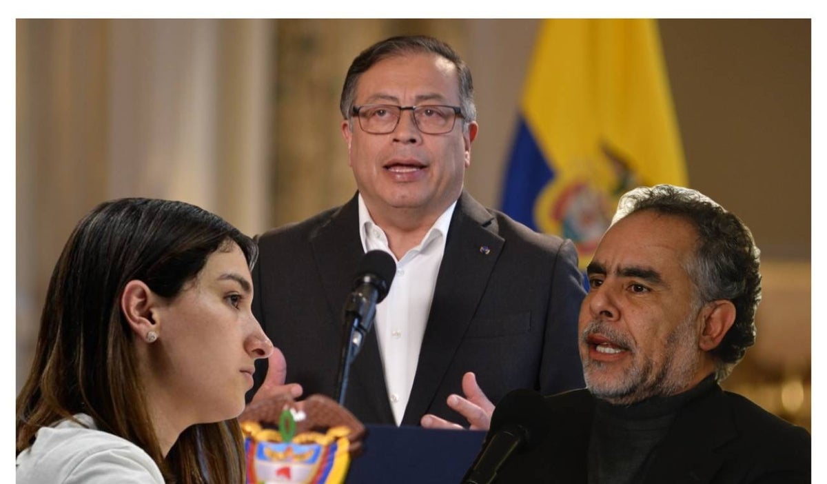 Laura Sarabia - Gustavo Petro y Armando Benedetti