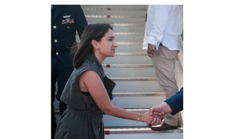 Laura Sarabia reaparece en EE.UU.