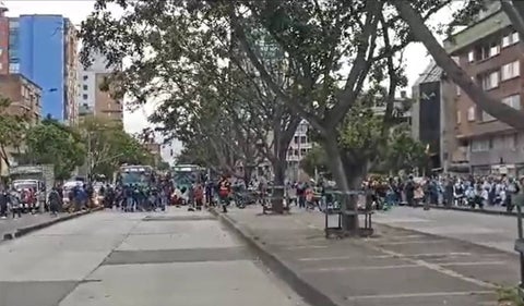 Manifestaciones en Bogotá