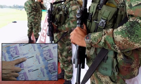 Sueldo de los militares en Colombia