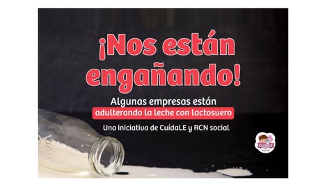 Leche adulterada con lactosuero