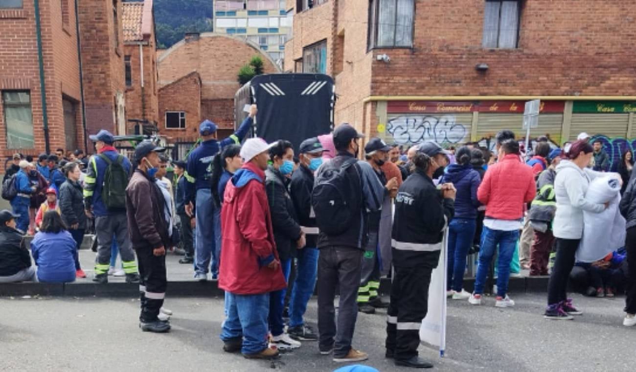 Protesta de recicladores