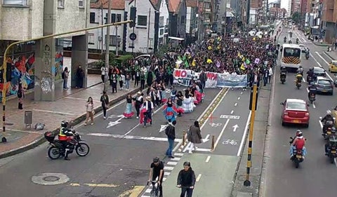 Protestas en Bogotá