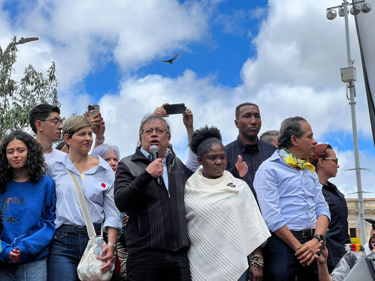 Presidente Gustavo Petro en discurso luego de las marchas del 7 de junio