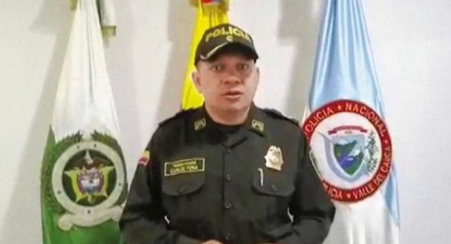 Coronel Carlos Feria, jefe de seguridad de la Presidencia de la República.