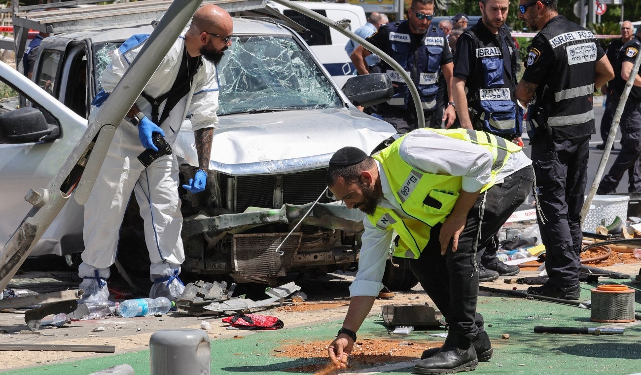 Ataque con carro en Tel Aviv